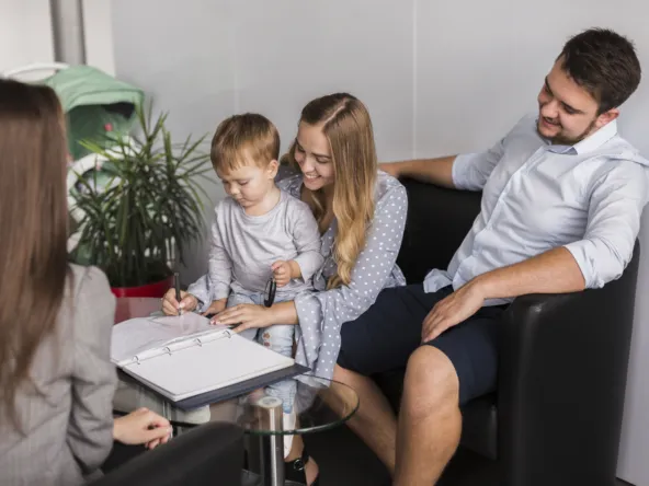 adorable little kid signing contract