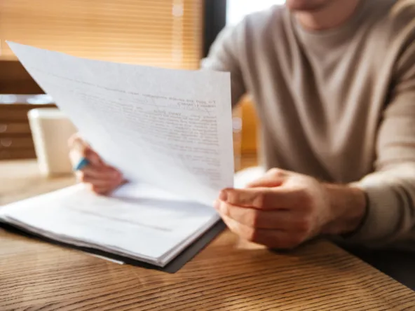 Cropped photo of attractive young man in office working